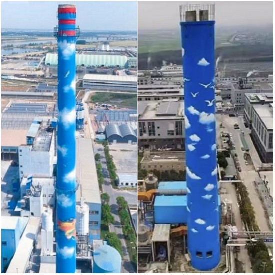 煙囪彩繪公司專業(yè)實(shí)力，提供煙囪改造解決方案