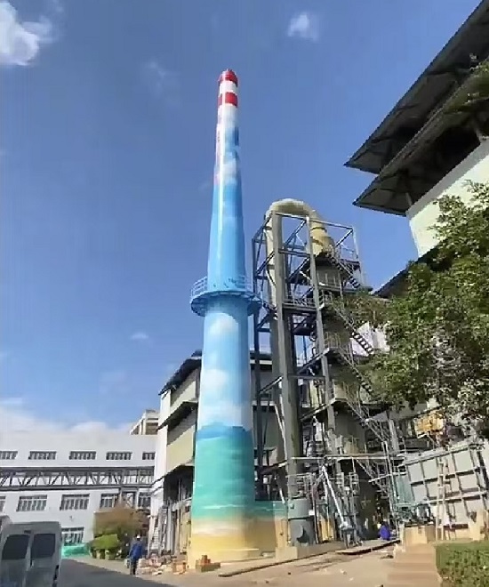 煙囪美化粉刷具體施工方案